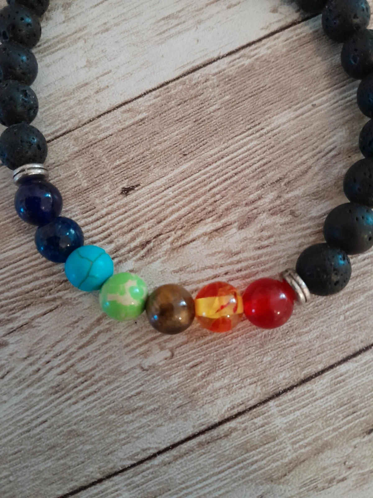 Pulseira 7 Chakras para homem, 23cm – photo 2